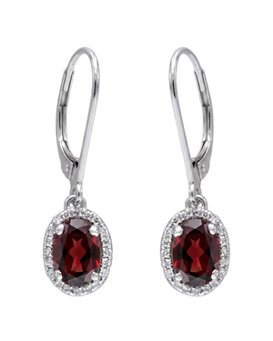 LALI Garnet & Diamond Earrings