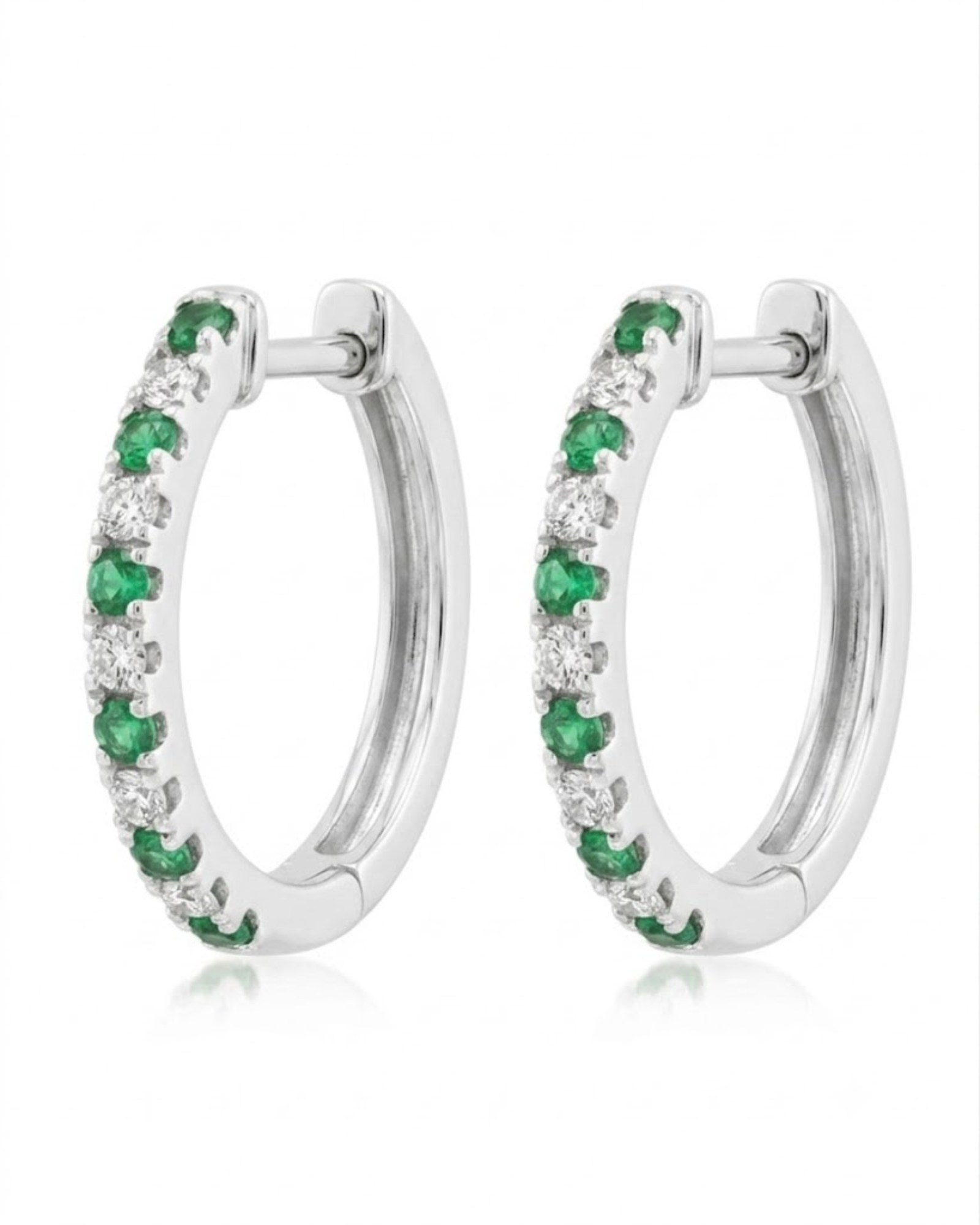 Royal Emerald & Diamond Earrings