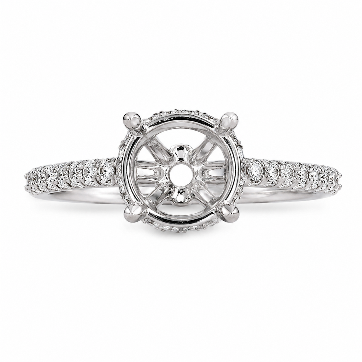 Malakan Diamond Semi-Mount Ring