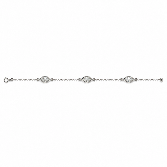 Malakan Marquise Diamond Bracelet