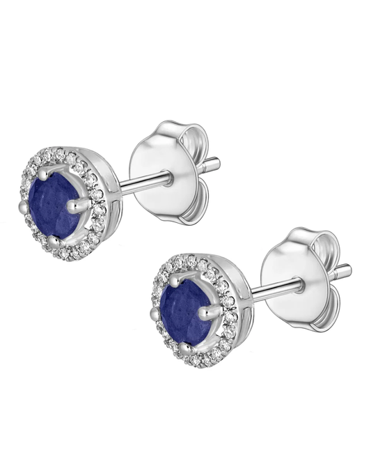 LALI Sapphire & Diamond Birthstone Earrings