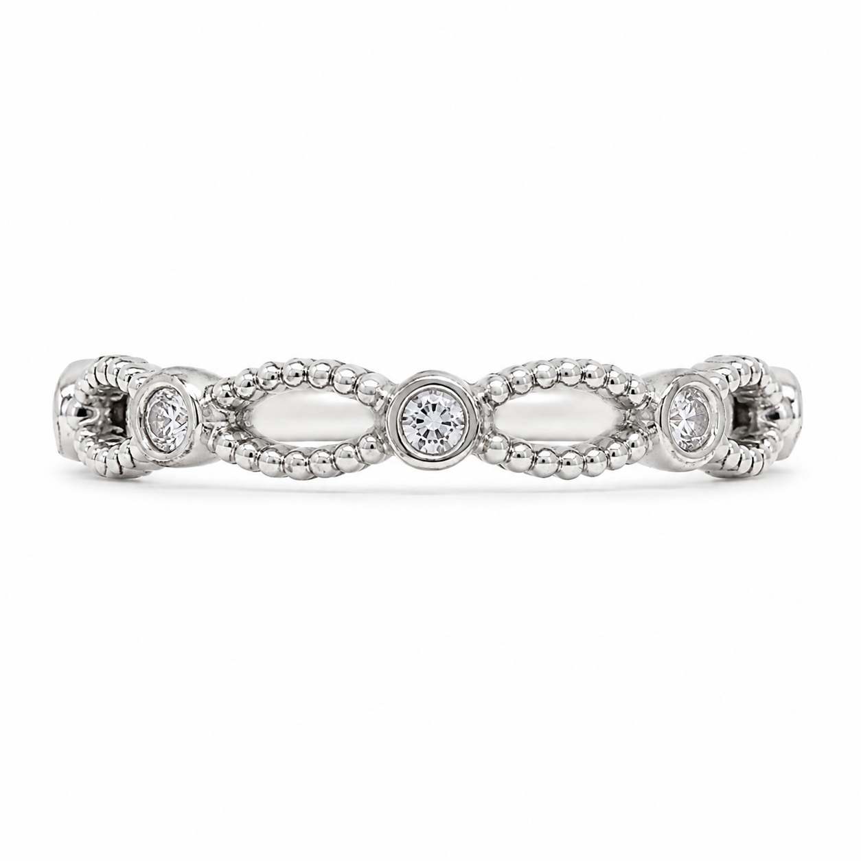 Malakan Bezel Diamond Infinity Band