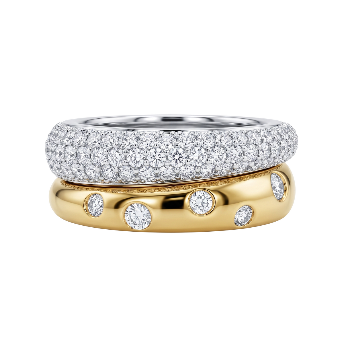 Malakan Two-Tone Diamond Ring