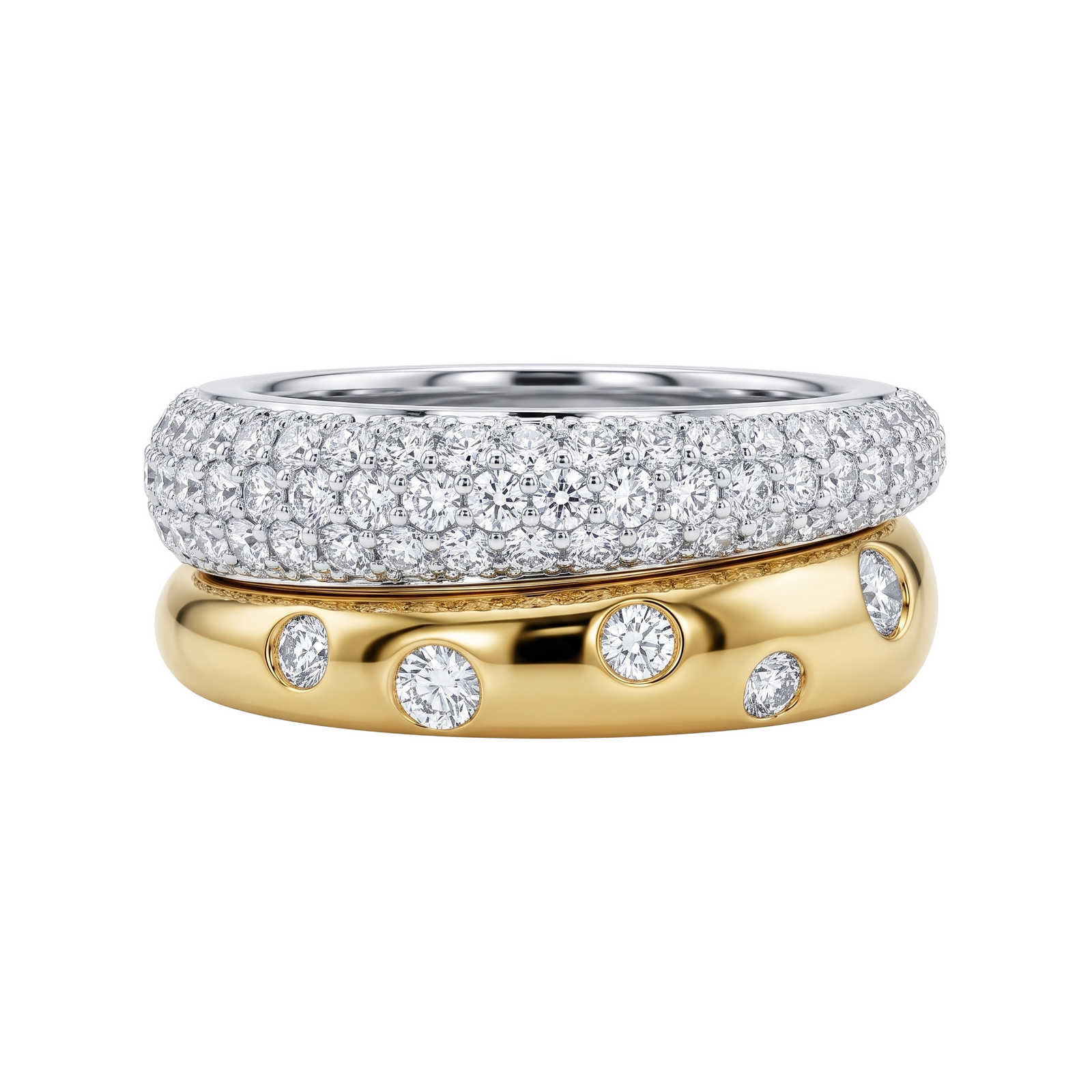 Malakan Two-Tone Diamond Ring