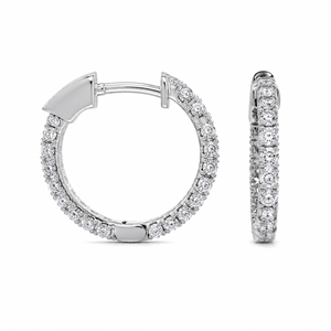 Malakan Diamond Hoop Earrings