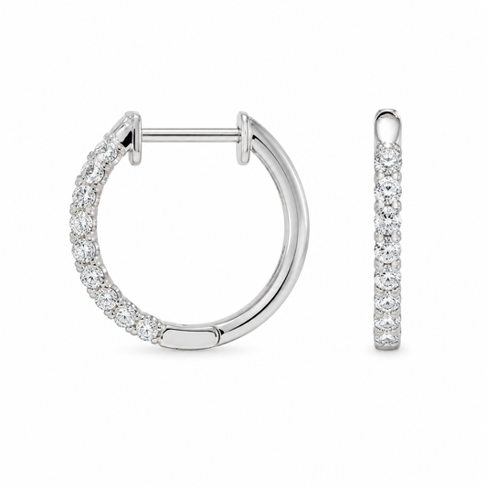 Malakan Diamond Hoop Earrings