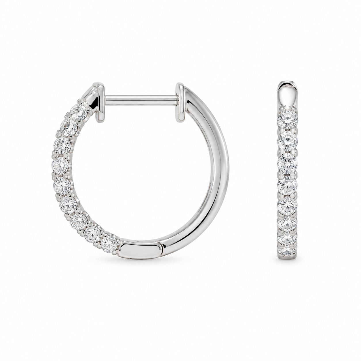 Malakan Diamond Hoop Earrings
