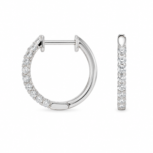 Malakan Diamond Hoop Earrings