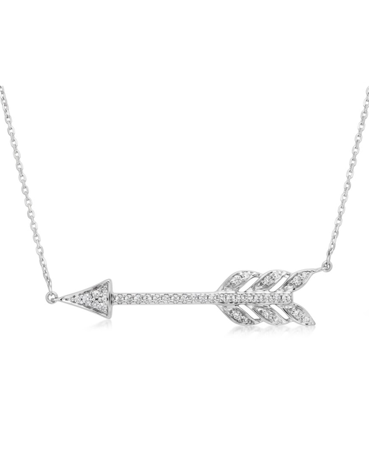 Royal Diamond Arrow Necklace