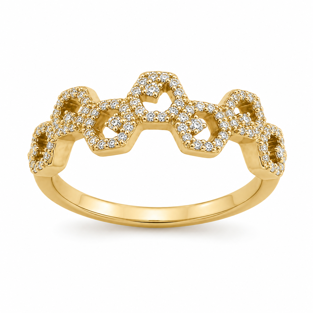 Malakan Diamond Link Ring