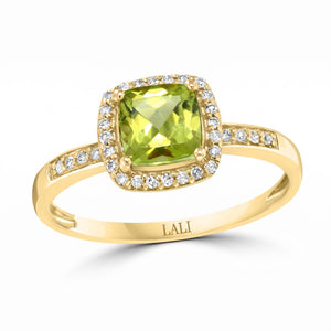 LALI Peridot & Diamond Ring