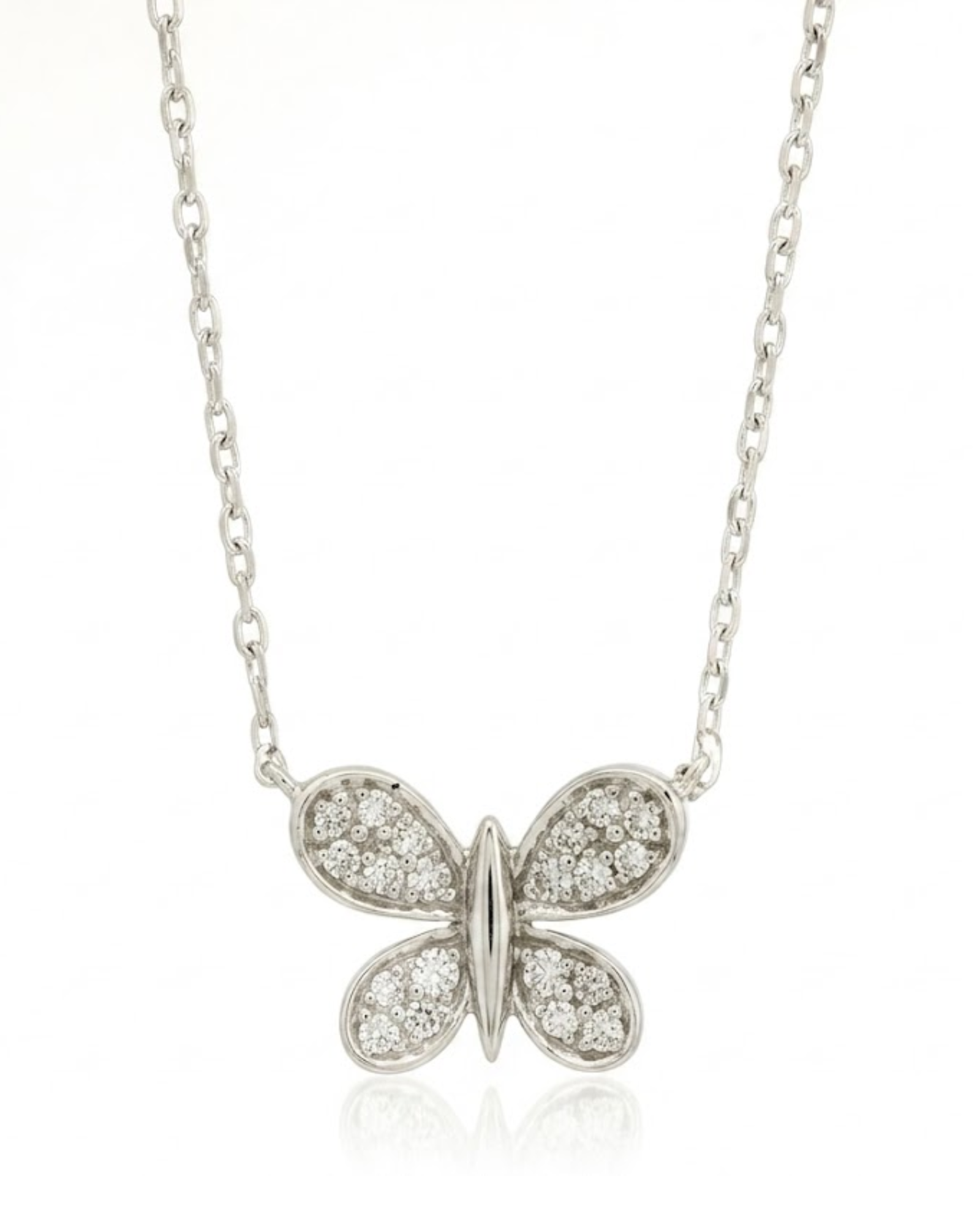 Royal Diamond Butterfly Necklace