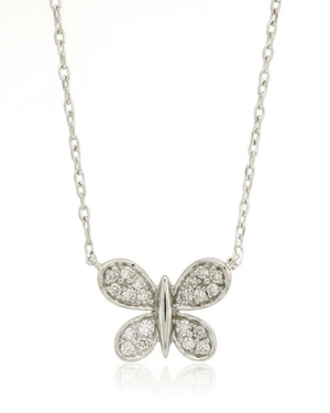 Royal Diamond Butterfly Necklace