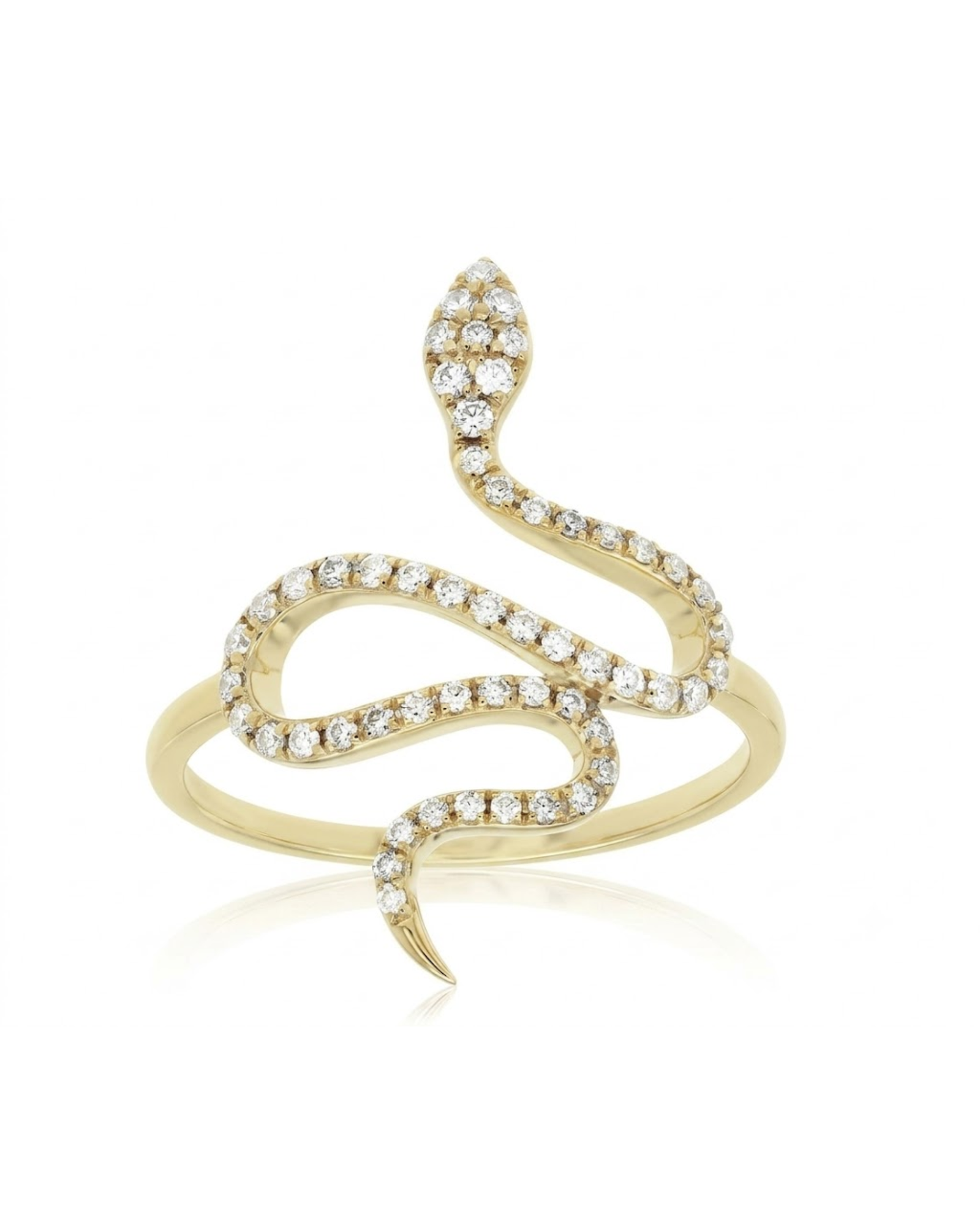 Royal Diamond Snake Ring
