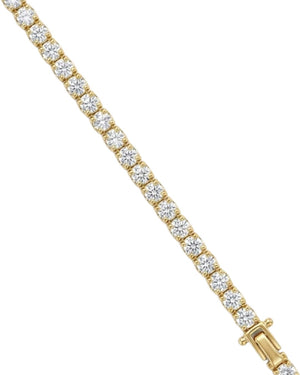 Malakan Yellow Gold Diamond Tennis Bracelet