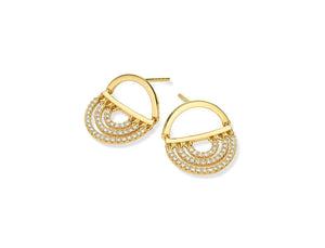 Gold Water Twin Drop Diamond Earrings by Cadar available at Talisman Collection Fine Jewelers in El Dorado Hills, CA and online