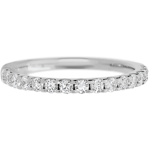 Platinum band with 15 Round Diamond (ST) having TCW-.45