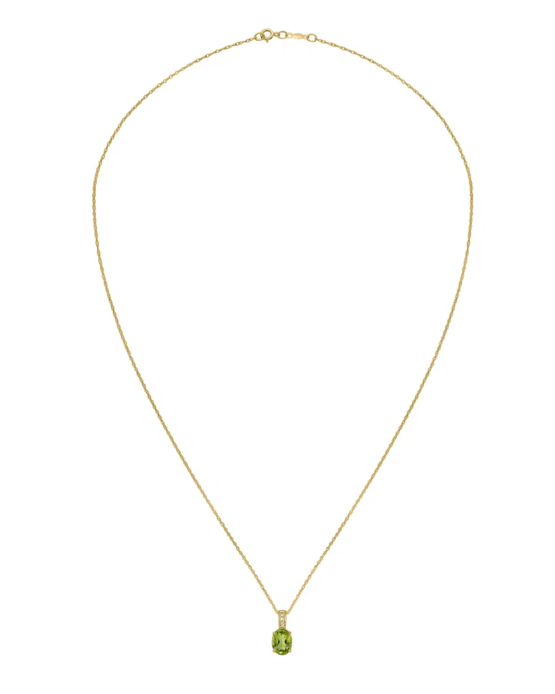 LALI Peridot & Diamond Pendant Necklace