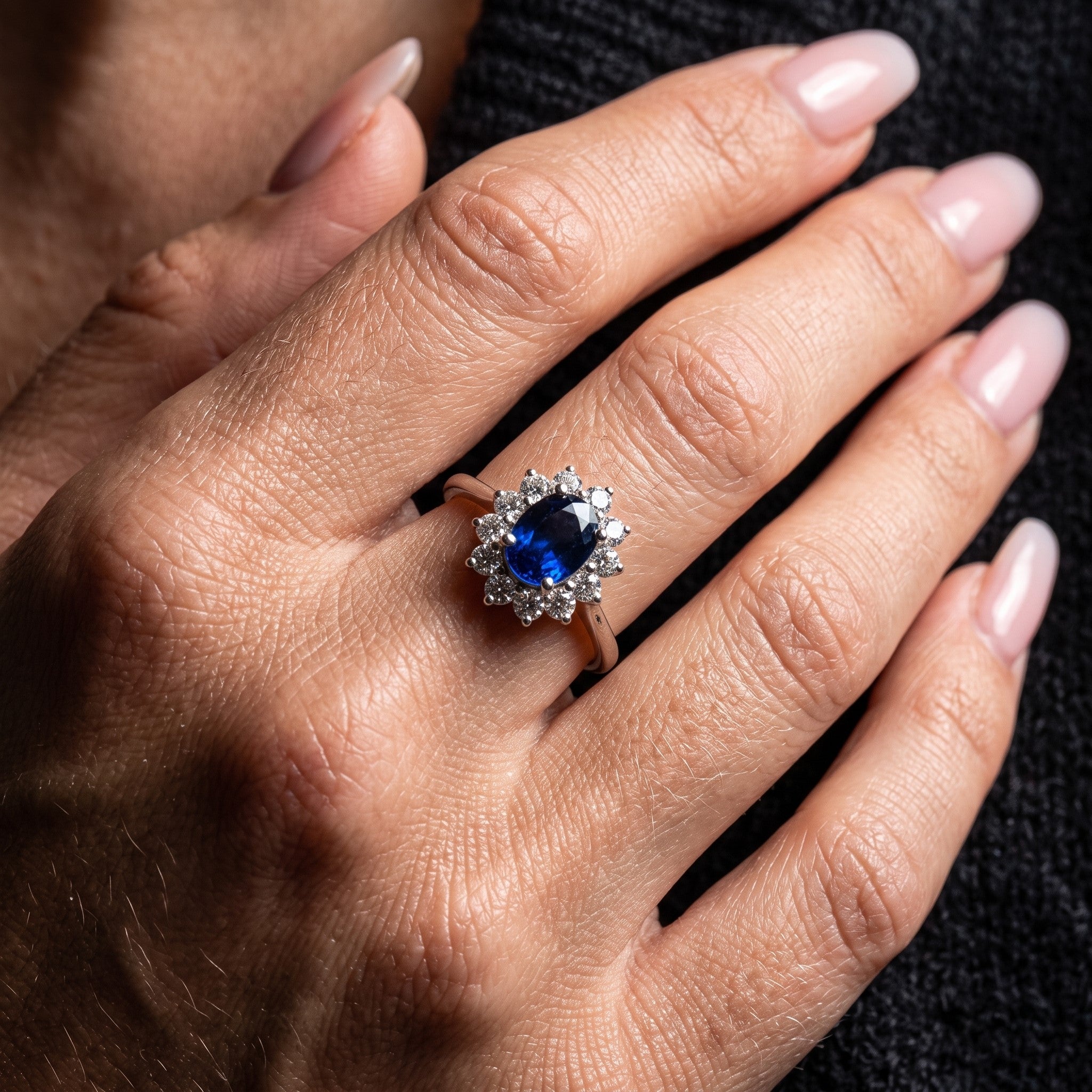 LALI Sapphire & Diamond Lady Diana Ring