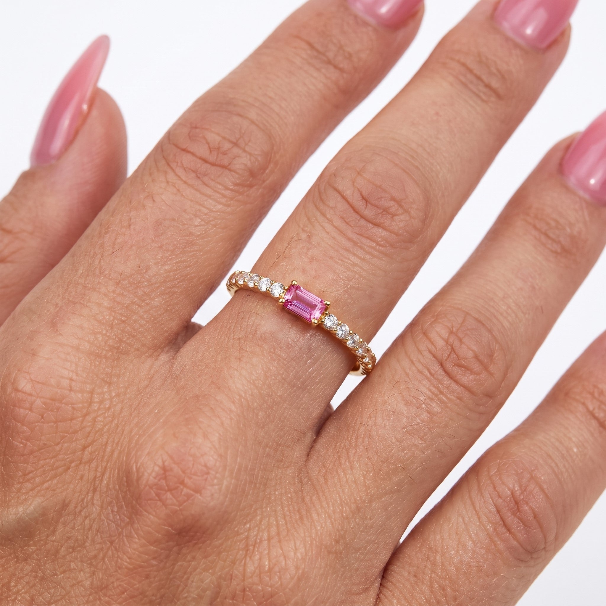 LALI Pink Sapphire & Diamond Ring