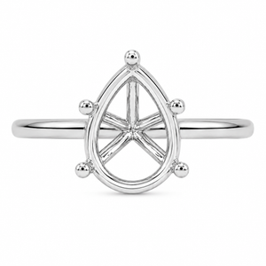 Malakan Pear Diamond Setting Ring