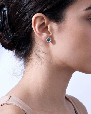 Ostbye Alexandrite Bezel Stud Earrings