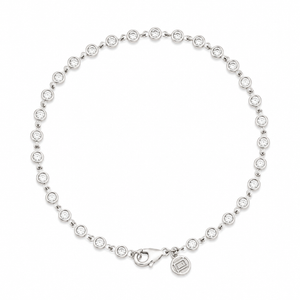 Malakan Bezel Set Diamond Tennis Bracelet