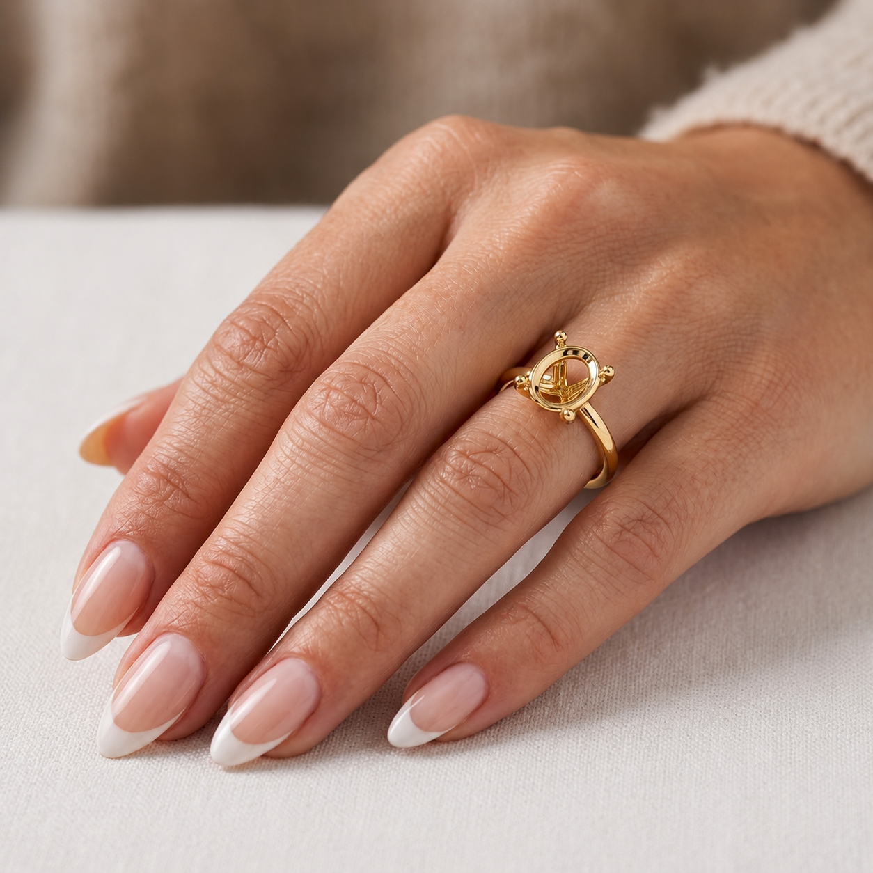 Malakan Oval Setting Ring