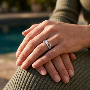 Malakan Diamond Infinity Semi-Mount Ring