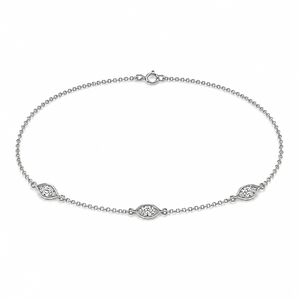Malakan Marquise Diamond Bracelet