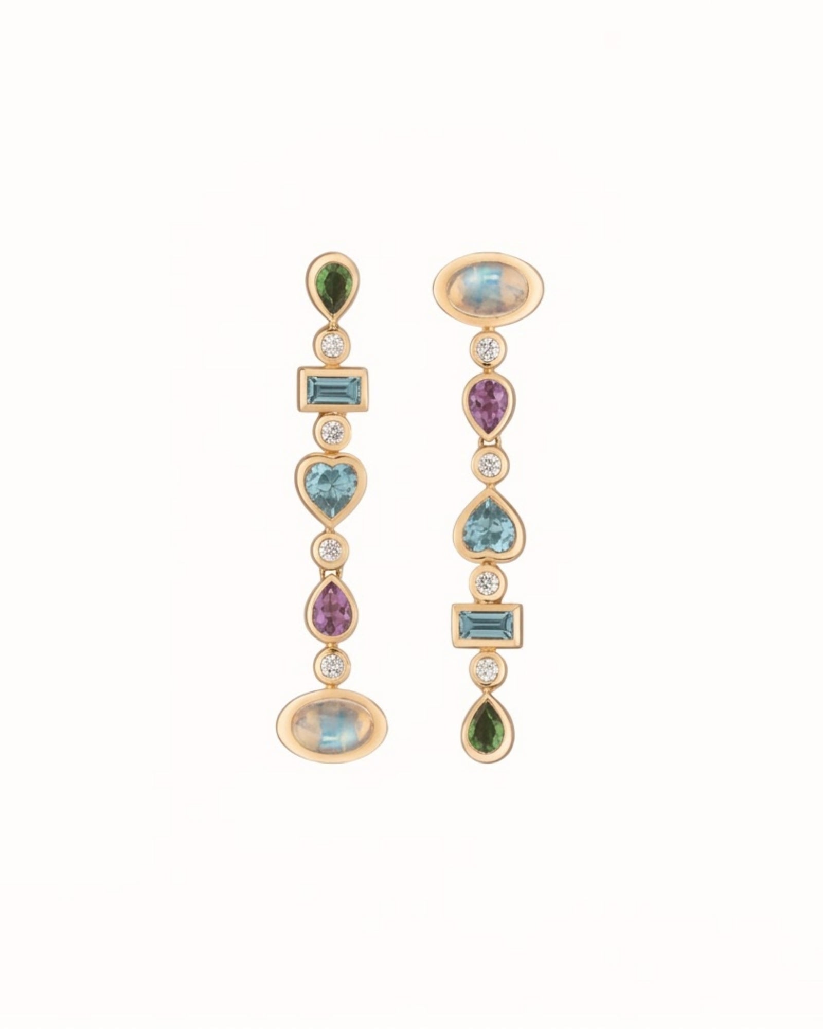 Confetti Reverse Earrings by Mined + Found