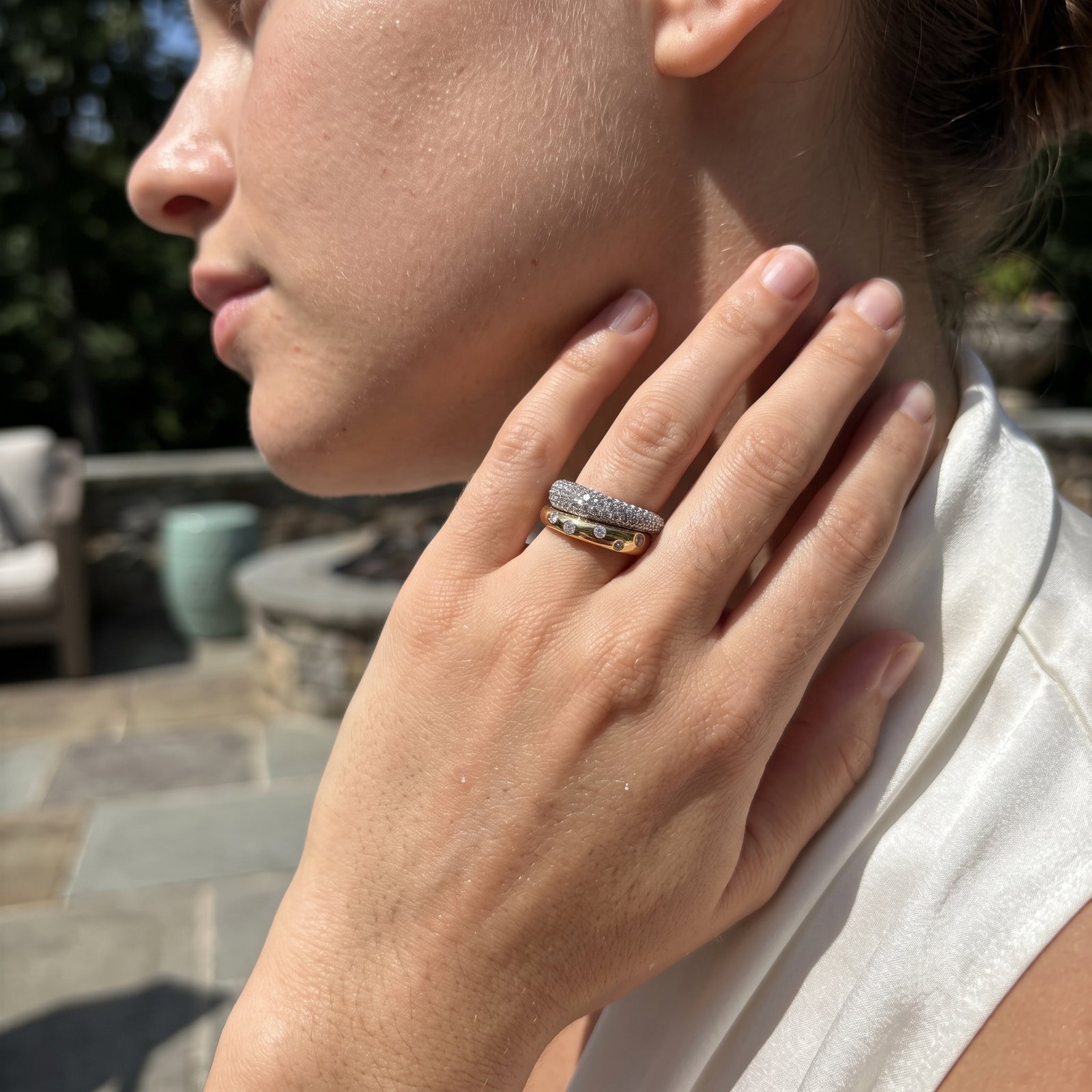 Malakan Two-Tone Diamond Ring