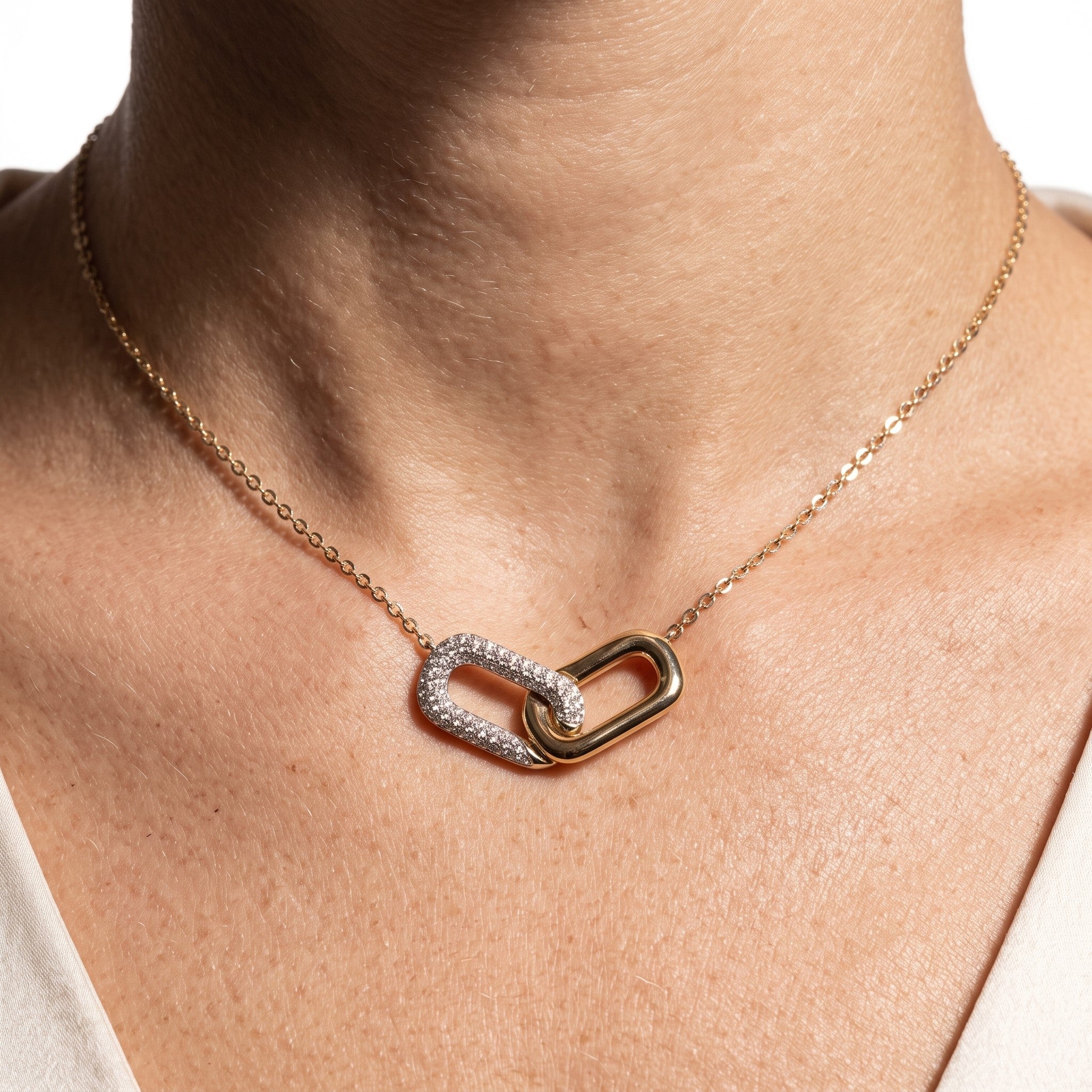 LALI Two-Tone Diamond Necklace