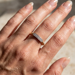 Malakan Two-Tone Diamond Ring