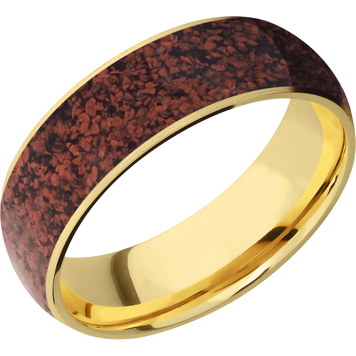 10K Yellow Gold + Satin Finish