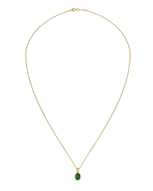 LALI Emerald & Diamond Pendant Necklace