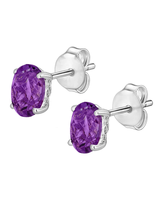 LALI Amethyst Stud Earrings