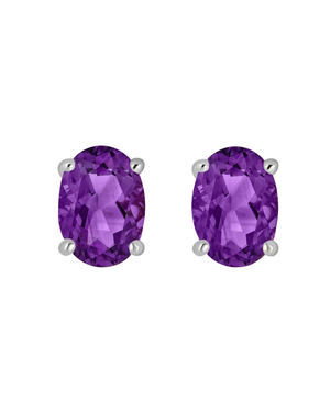 LALI Amethyst Stud Earrings