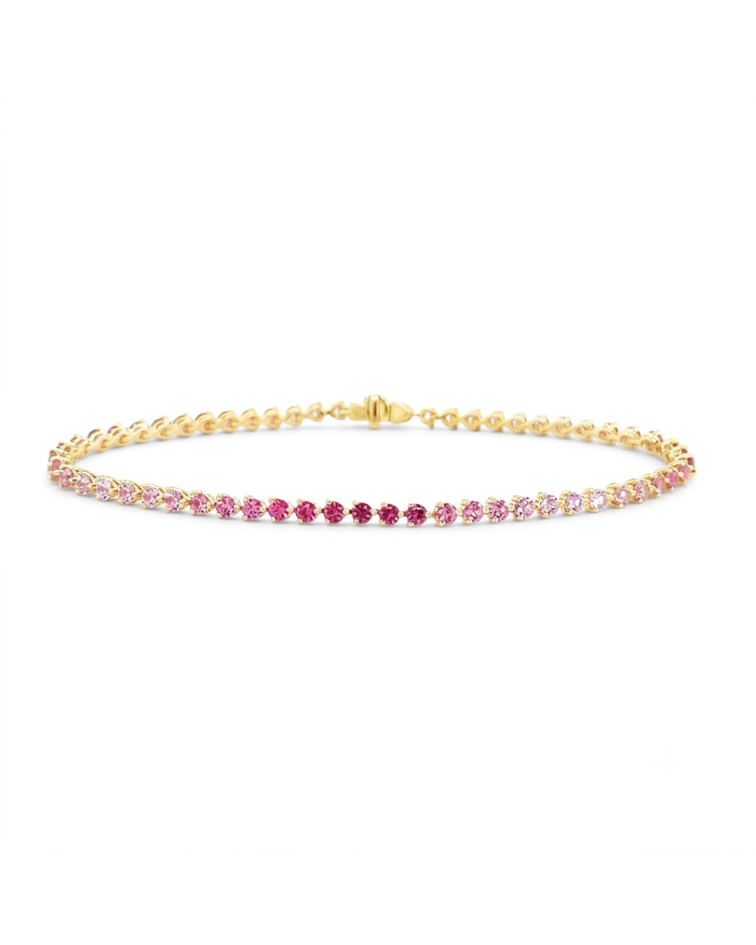 Ombre Pink Sapphire Bracelet by Lisa Nik