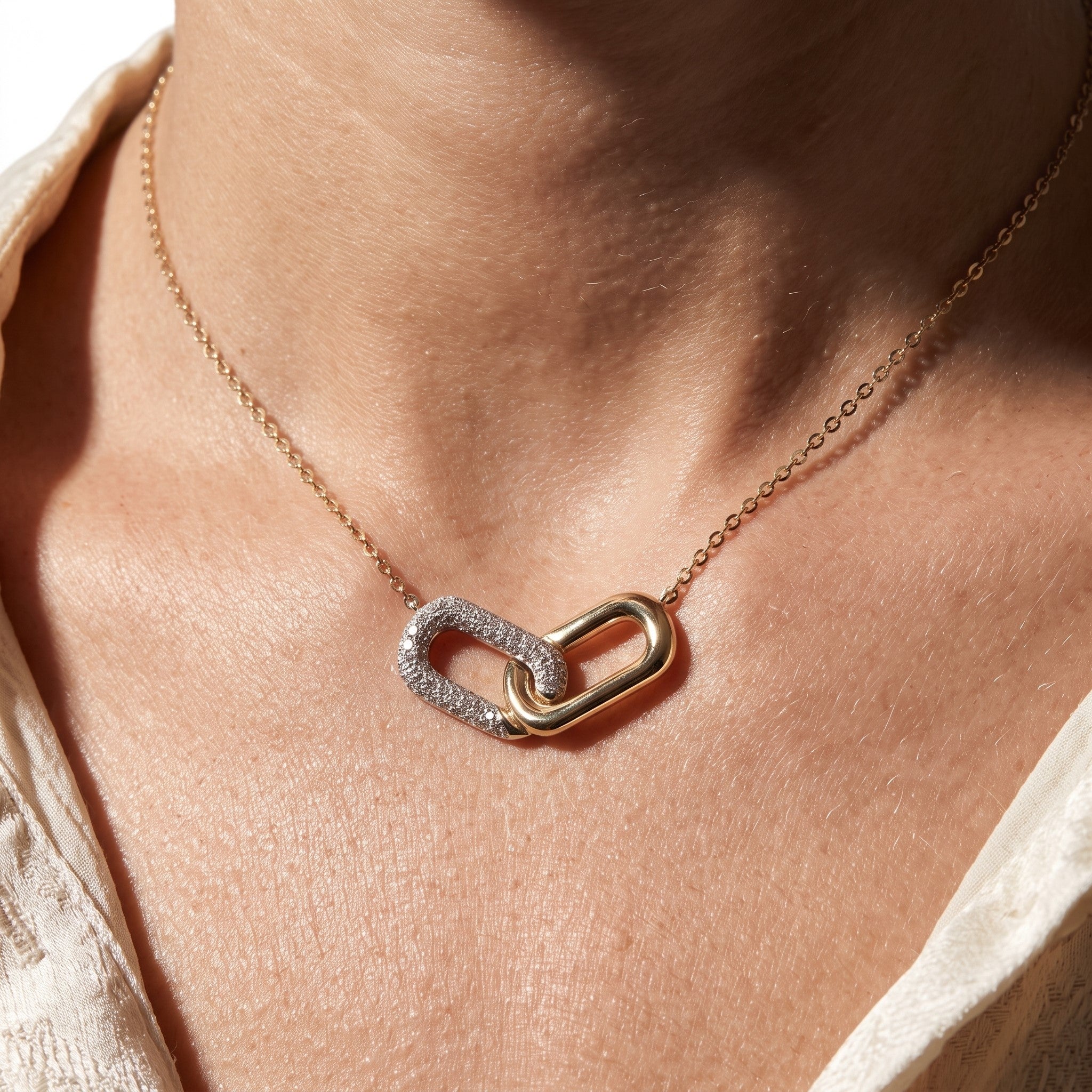 LALI Two-Tone Diamond Necklace