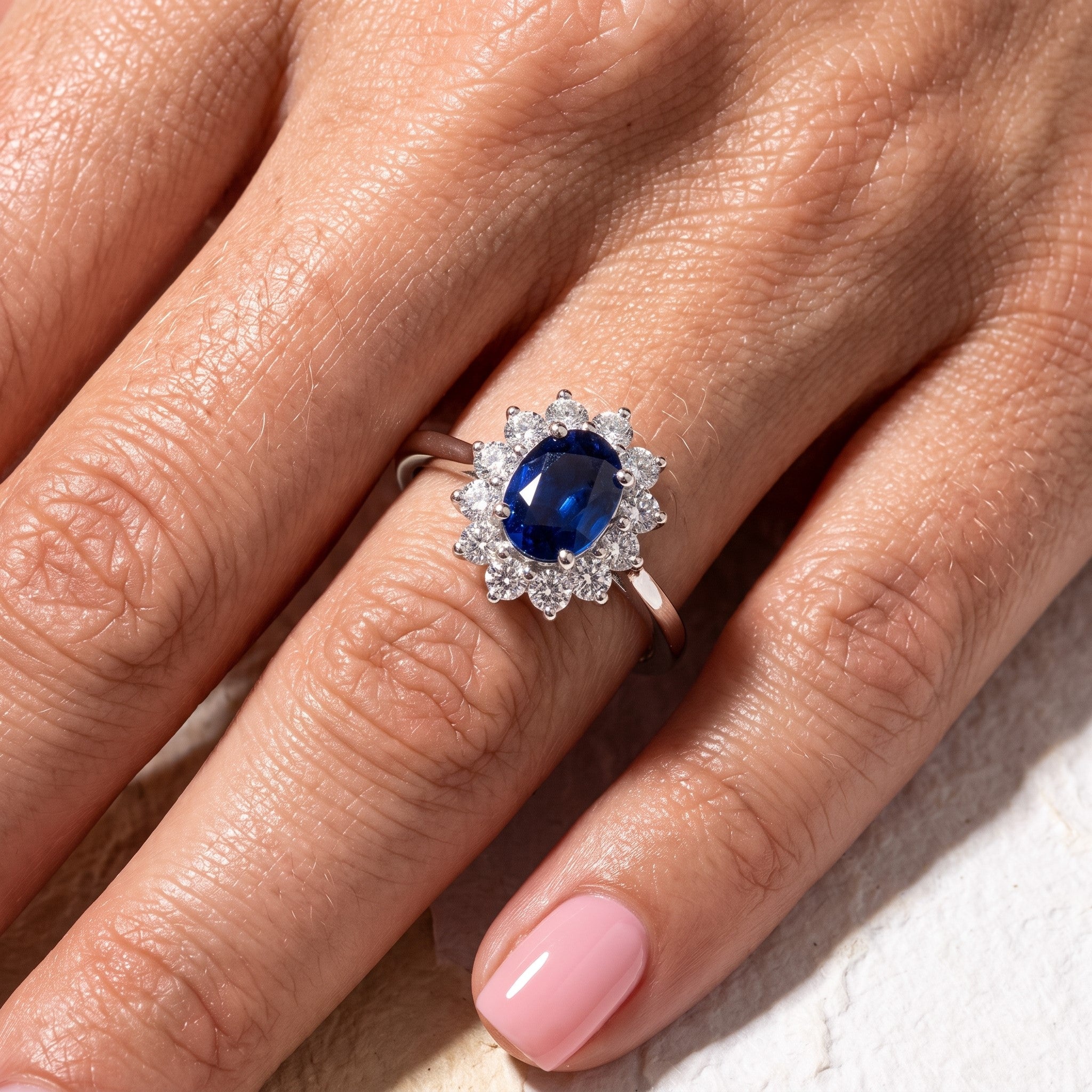 LALI Sapphire & Diamond Lady Diana Ring