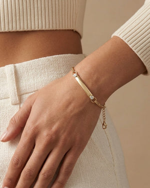 Blank Slate Bracelet by Mined + Found