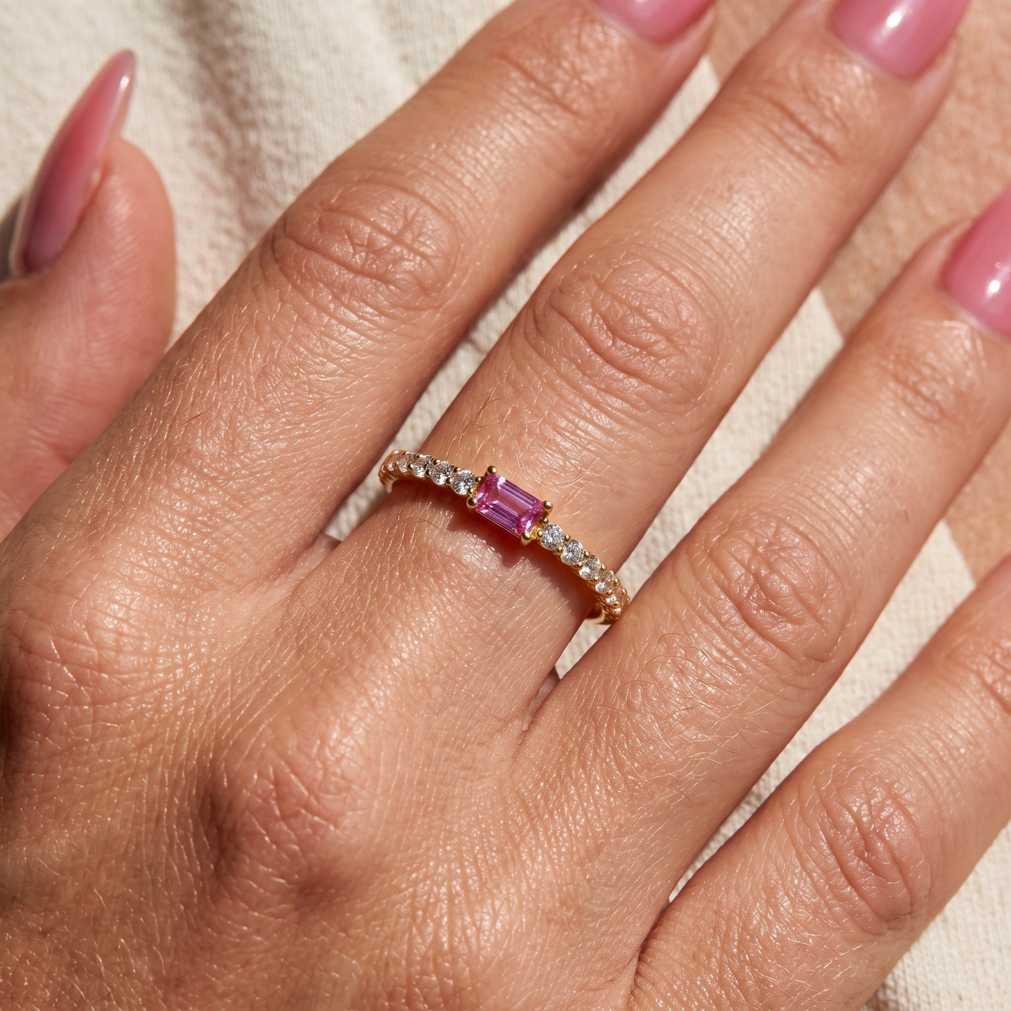LALI Pink Sapphire & Diamond Ring