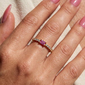 LALI Pink Sapphire & Diamond Ring