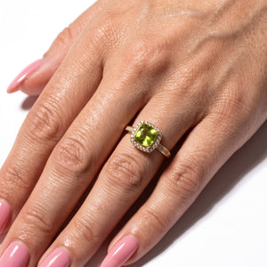 LALI Peridot & Diamond Ring