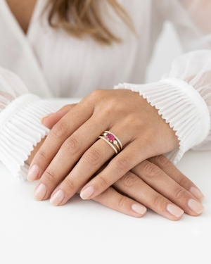 Royal Ruby & Diamond Ring