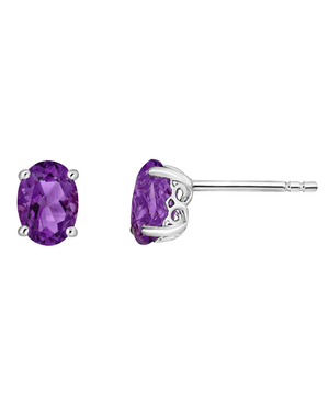 LALI Amethyst Stud Earrings