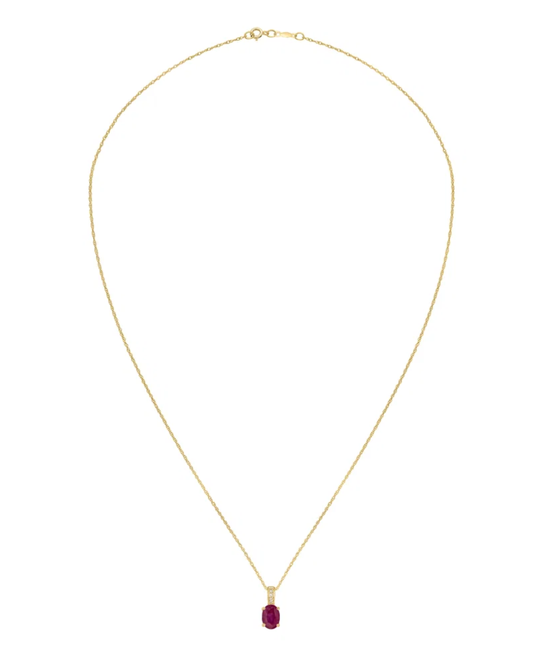 LALI Ruby & Diamond Pendant Necklace