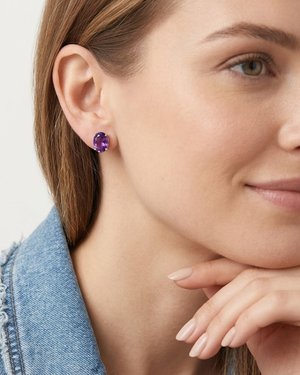 LALI Amethyst Stud Earrings