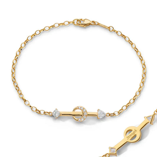 Strength Poesy Bracelet by Monica Rich Kosann